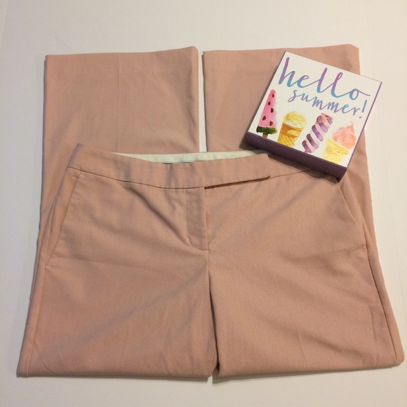 Express Capris Ladies Size 6 EDITOR Cropped Pink - Picture 1 of 8